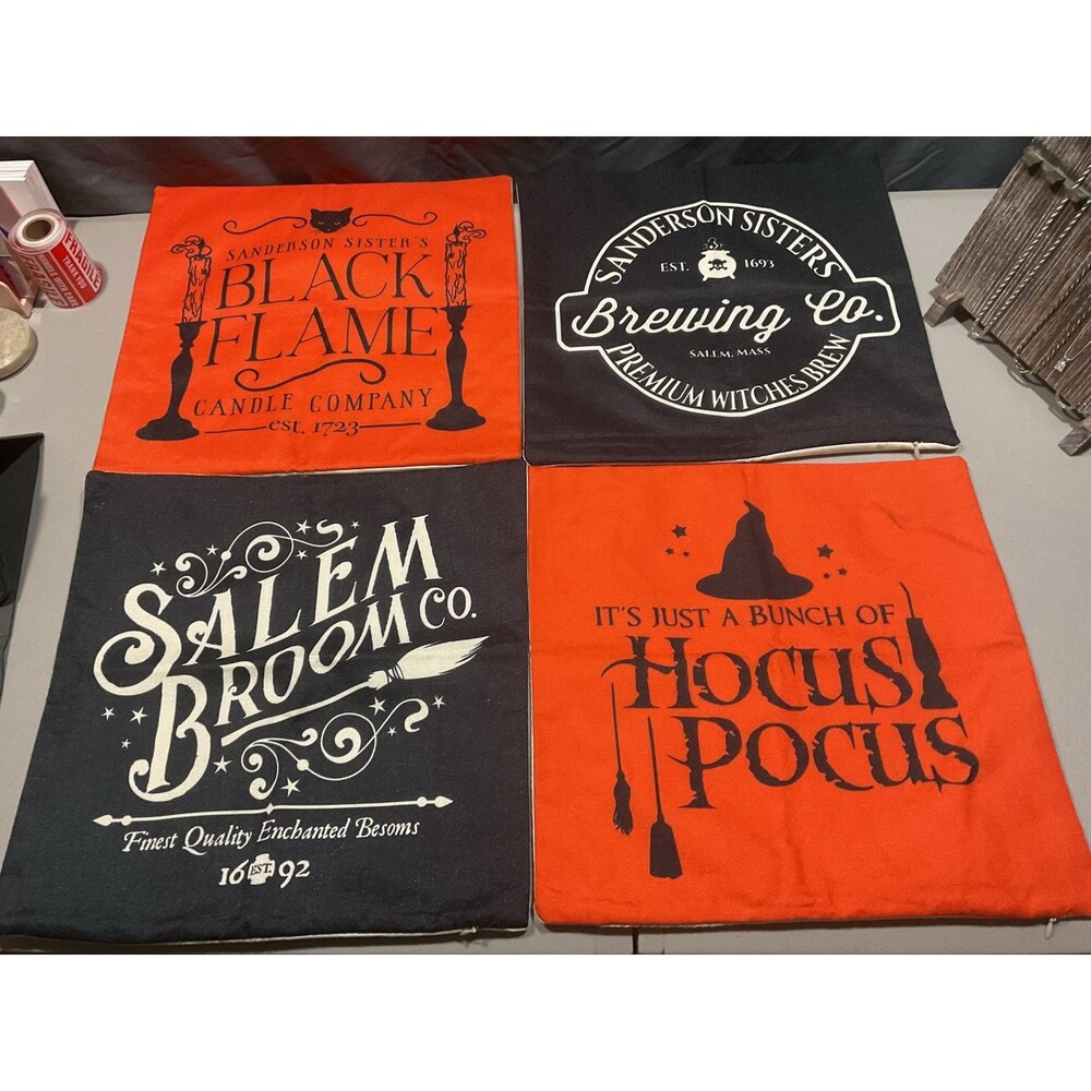 Halloween Hocus Pocus Sanderson Sisters Pillow Covers Set Of 4